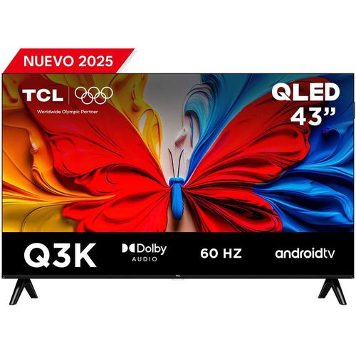 Pantalla QLED TCL 43 Pulgadas 4K Smart 43Q3K