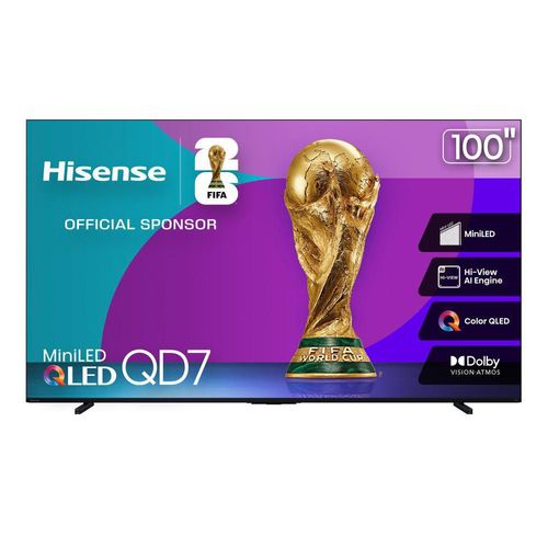 Pantalla QLED Hisense 100 Pulgadas 4K Smart 100QD7N