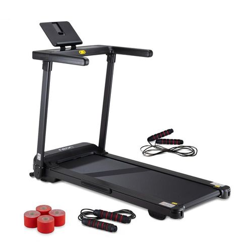 Caminadora 3 hp 14 km + cuerdas saltar + cintas deportivas