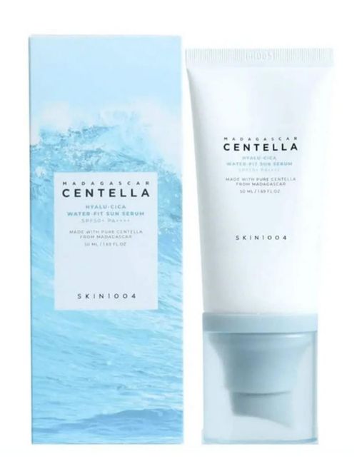 SKIN1004 MADAGASCAR CENTELLA SERUM SOLAR SPF 50+ HIDRATANTE HYALU-CICA WATER-FIT 50ML Coreano