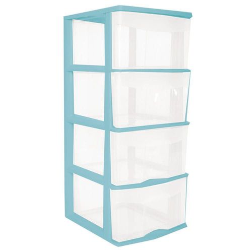 Caja plástico organizador cajonera 4 cajones altos 83*39*35