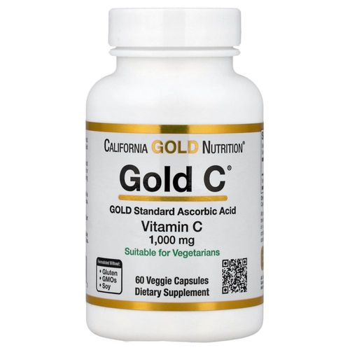 Vitamina C California Gold Nutrition 1000 mg 60 cápsulas