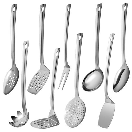Juego de utensilios de cocina Simcs Handicrafts de acero inoxidable 9 piezas