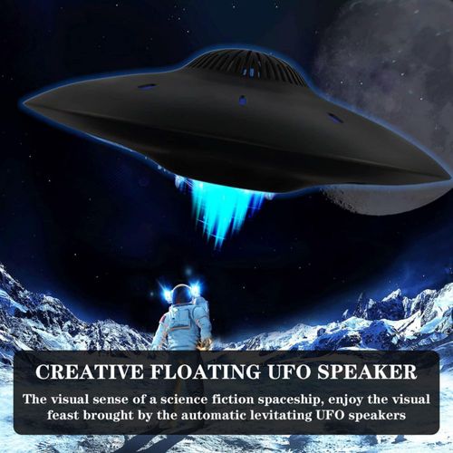 Bocina Bluetooth Ruixinda Ovni Magnético Levitante Con Led