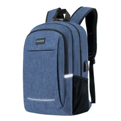 Mochila Antirrobo Para Portátil Color Azul