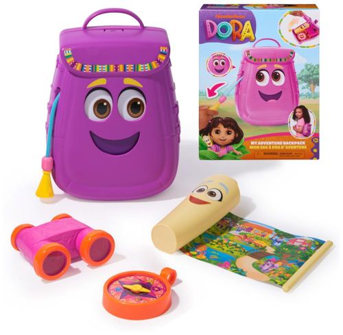 Mochila de juguete Dora Mi aventura con binoculares mapa y brújula