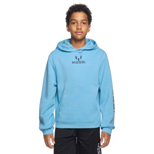 Sudadera con capucha Messi para niño manga larga polar azul aire talla 5