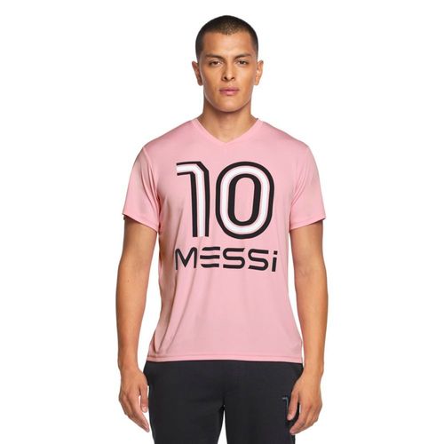 Camiseta Messi Heatwave con cuello en V y manga corta con gráfico