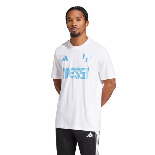 Camiseta adidas Messi para hombre blanca talle M