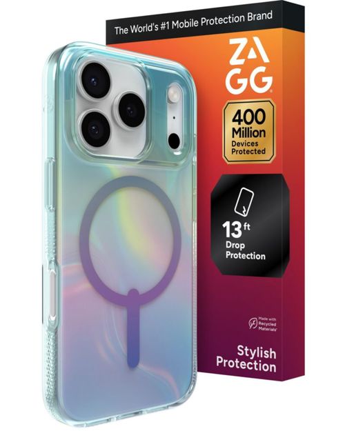 Funda para iPhone 17 Pro ZAGG Milan Snap iridiscente protección de 4 m