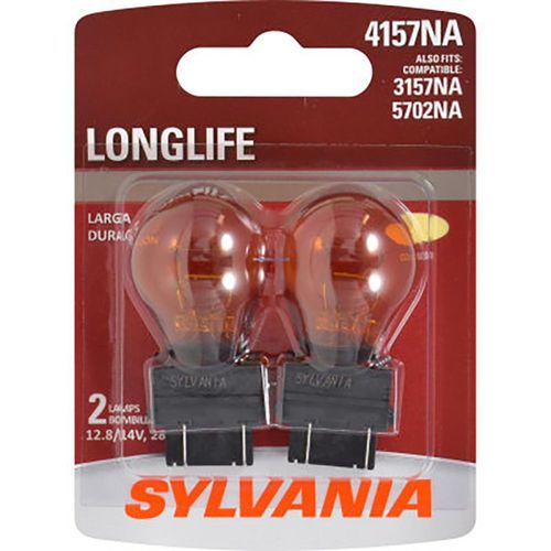Lámpara SYLVANIA 4157NA ámbar de larga duración paquete de 2