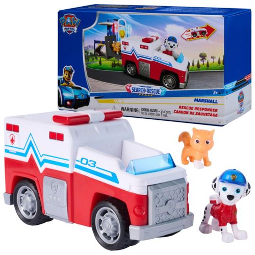 Camión de juguete Paw Patrol Marshall Vehículo de rescate con figuras