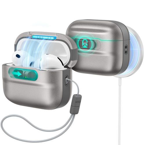 Funda ESR para AirPods Pro 3 con MagSafe titanio 2025