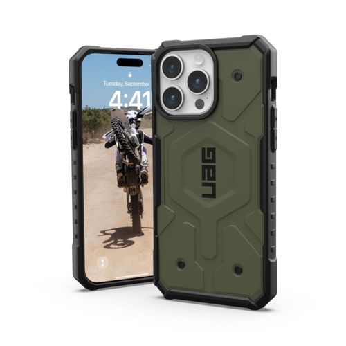 Funda para iPhone 15 Pro Max de 67" URBAN ARMOR GEAR color oliva