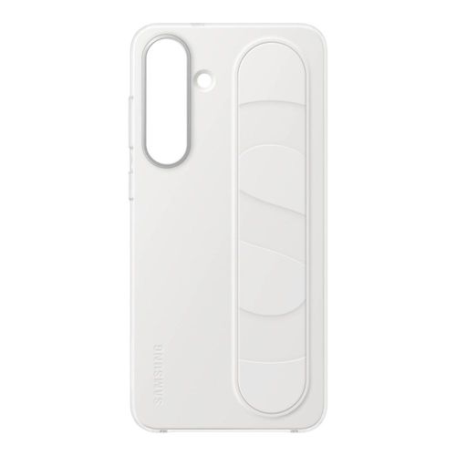 Funda para Samsung Galaxy S25 FE con soporte y agarre blanca
