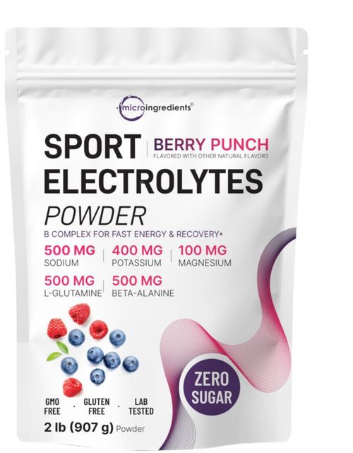 Electrolitos en polvo Micro Ingredients 907 g sin azúcar