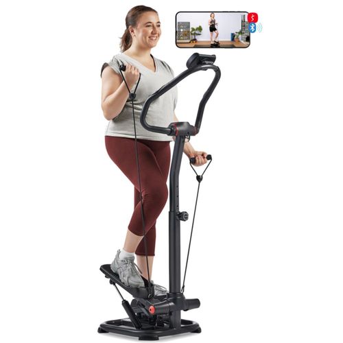 Stepper 2 en 1 Sunny Health & Fitness con bandas de resistencia