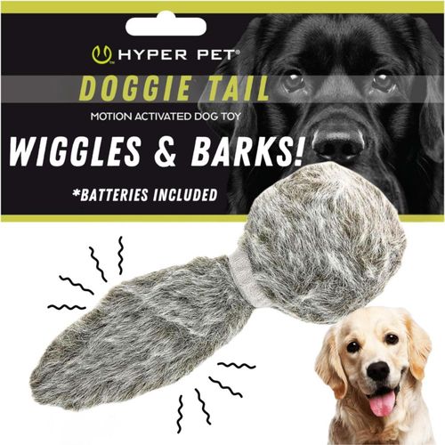 Juguete interactivo de peluche para perro Hyper Pet Doggie Tail que se mueve