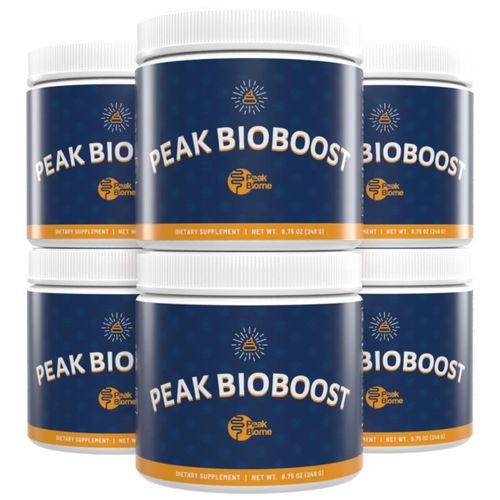 Suplemento de fibra prebiótica Peak Biome BioBoost paquete de 6