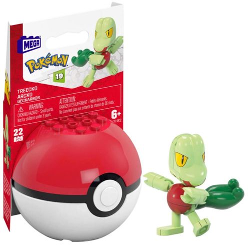Juguete de construcción Mega Brands Treecko de 22 piezas figura de acción