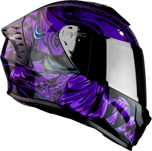 Casco XBull Integral Balto Diavolo Morado con Dot
