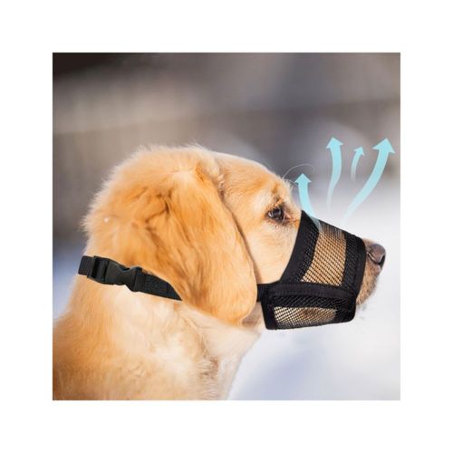 Bozal para perro Evollax grande ajustable y transpirable de malla talla L