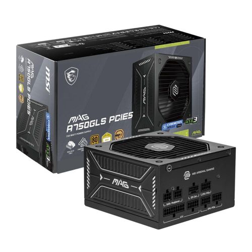 Fuente de alimentación MSI MAG A750GLS 750W 80+ Gold modular