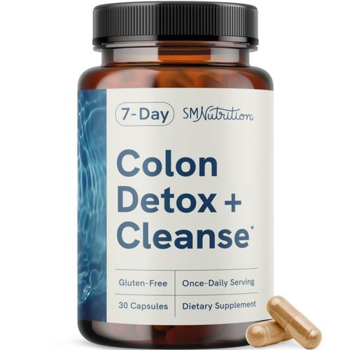 Limpieza de Colon SMNutrition Detox de 7 Días con Probióticos 30 Cápsulas