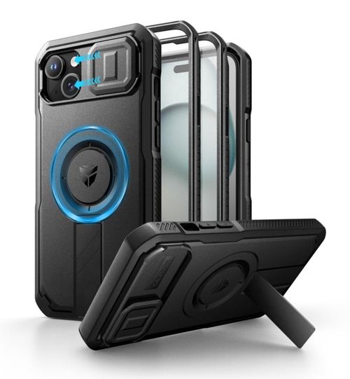 Funda Dexnor para iPhone 15 Plus/14 Plus con funda de cámara deslizante