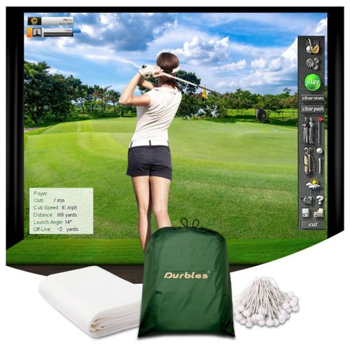 Pantalla para simulador de golf Durbles de triple capa HD resistente a impactos