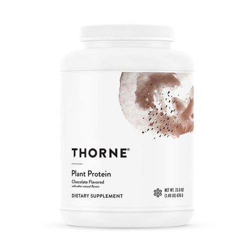 Proteína vegetal THORNE vegana sabor chocolate 676 g certificada NSF