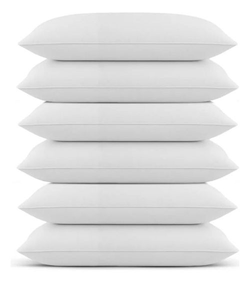 Almohada Lunesa Memory Foam 90x50 Cm Microfibra 6 Pack