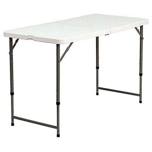 MESA PLEGABLE 1.22MTS CON ALTURA AJUSTABLE