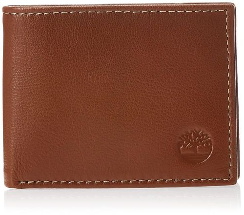 Cartera Timberland Blix Slimfold de piel para hombre color canela