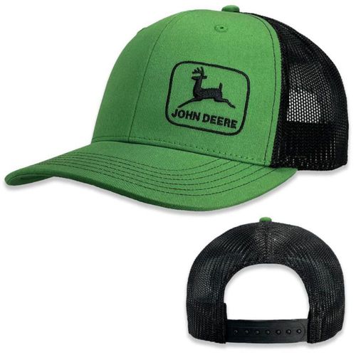 Gorra John Deere Moline 112 Ajustable Verde con Malla Negra