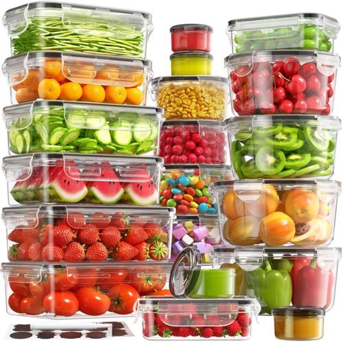 Contenedores de almacenamiento de alimentos BiuLeon 40 unidades herméticos sin BPA