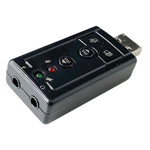 Tarjeta de sonido usb con control de volumen