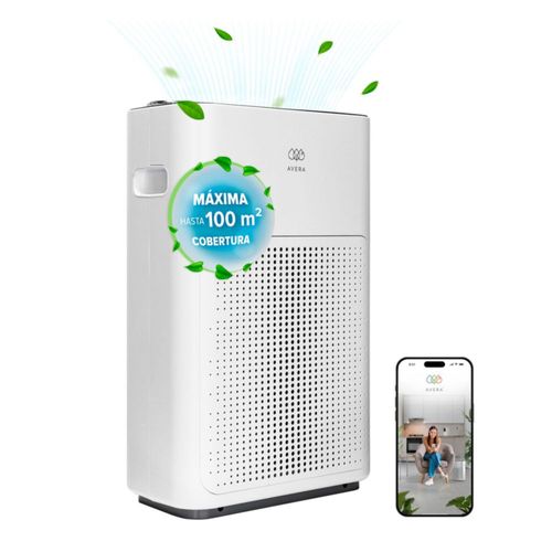 Purificador de aire con filtro HEPA 200 CARD control WIFI AVERA PHEPA01