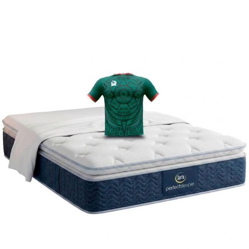Colchón Serta Individual Foam Natural Flex + Playera Mundialista