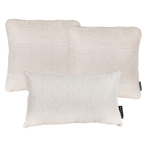 Set de 3 Cojines Decorativos Dicasa 2 Zita+ 1 Delta Beige CDZ