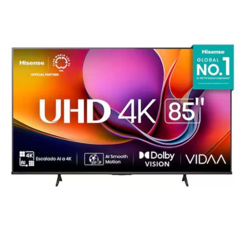 Televisión Pantalla 85 Pulgadas Hisense Smart TV 4K UHD 85A65NV