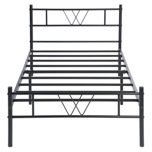 Estructura de Cama Individual Negro