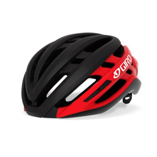 Casco giro agilis negro/rojo