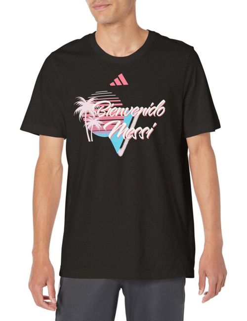 Camiseta adidas Messi Bienvenido a Miami Negra Talle S