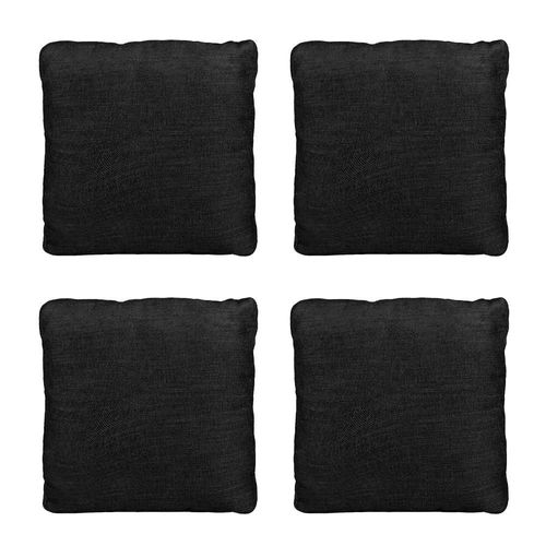 Cojin Decorativo Cuadro Grande Set de 4 Dicasa Zita Negro CDZ