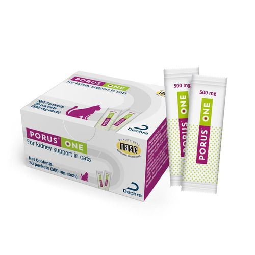 Suplemento Dechra Porus One 500 mg 30 sobres para riñón de gato