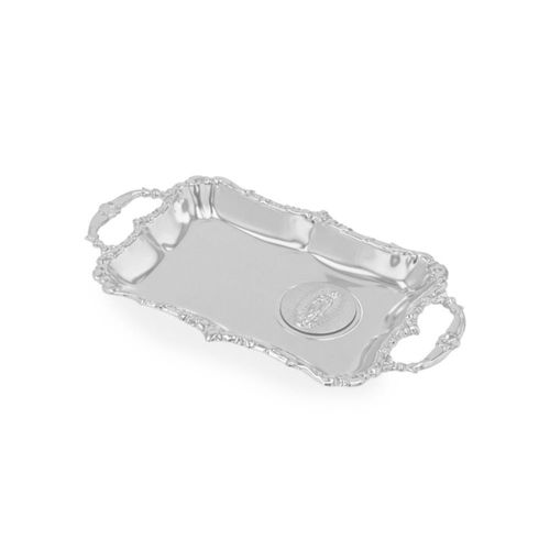 Arras De Corazon Con Lazo De Laton Platinado #19 Incluye Cofre Charola Y Estuche