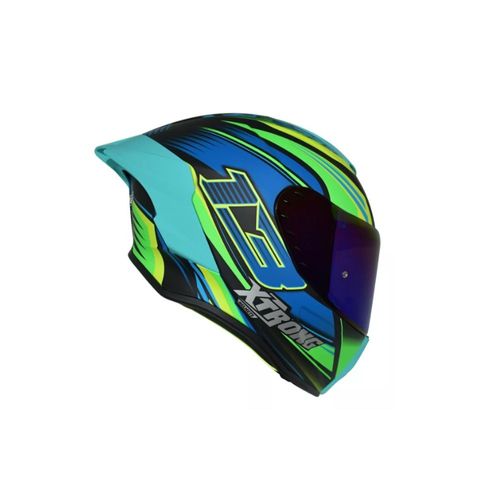CASCO XTRONG FIREWOLF AMARILLO VERDE MATE XTR-820 L
