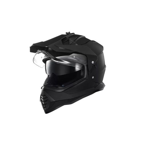 CASCO ILM WS902 SOLID NEGRO MATE DOBLE PROPOSITO M