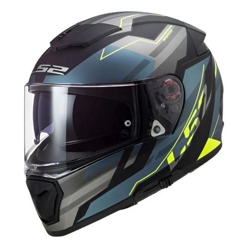 CASCO LS2 BREAKER BETA COBALTO AMARILLO MATE FF390 L